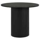 Hamlyn 5-piece Round Wood Counter Height Dining Set Cream and Black