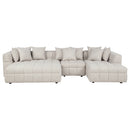 Amara 4-Piece Upholstered Sectional Sofa Find in store