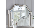 Evangeline Tufted Upholstered Platform Eastern King Bed Ivory and Silver Oak