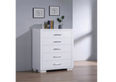 Jessica Queen Platform Bed With Rail Seating White