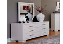 Jessica Queen Platform Bed With Rail Seating White