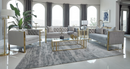 Eastbrook 3-Piece Tufted Back Living Room Set Grey