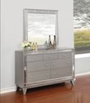 Leighton King bed Metallic Mercury