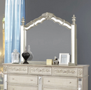 Heidi Eastern King Upholstered Poster Bed Metallic Platinum