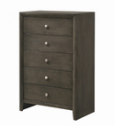 Serenity Queen Panel Bed Mod Grey