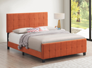 Fairfield Queen Upholstered Panel Bed Orange
