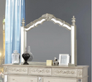 Heidi Eastern King Upholstered Poster Bed Metallic Platinum