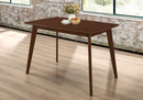 Breckenridge Rectangle Dining Room Set Matte White And Natural Oak.