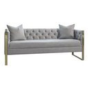 Eastbrook 3-Piece Tufted Back Living Room Set Grey