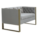 Eastbrook 3-Piece Tufted Back Living Room Set Grey