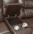 Flamenco 3-Piece Tufted Upholstered Motion Living Room Set Brown