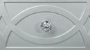 Gunnison Queen Panel Bed With LED Lighting Silver Metallic